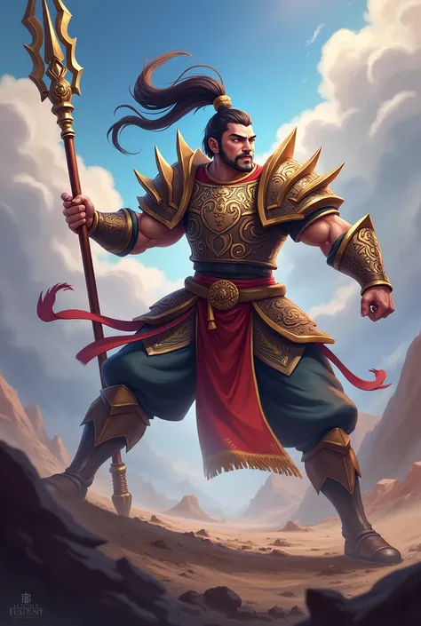 Mobile legend zilong character in battle 