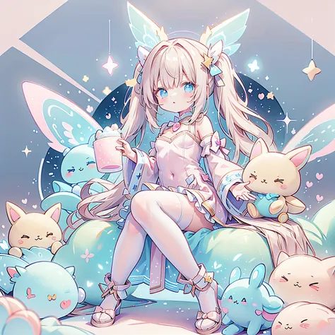 star fairy and cute stuffed rabbit、v0id3nergy