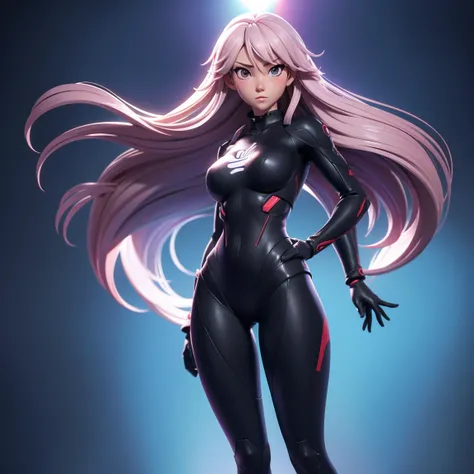 waifu, showing the entire body, showing the entire body, showing the entire body of the character in the image. raytraced anime style