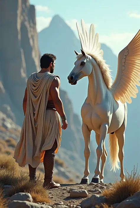 Perseus asks Pegasus