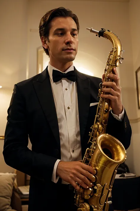 gentleman playing the saxophone