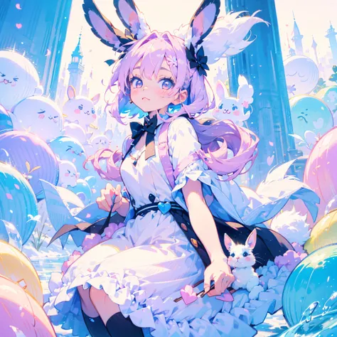 Rabbit technique,
kawaiitech, Pastel colors, kawaii, cutecolors,numbness