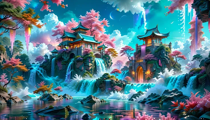 A Masterpiece In 32K Resolution: Supreme Quality, Super Detail, Official Art, Very High-Resolution 32K Wallpaper, Beautiful And Aesthetic, Ultra-Detailed Features, Awe-Inspiring Detail. Visualize A Captivating Realm Steeped In Romantic Dreams, Where Realit...