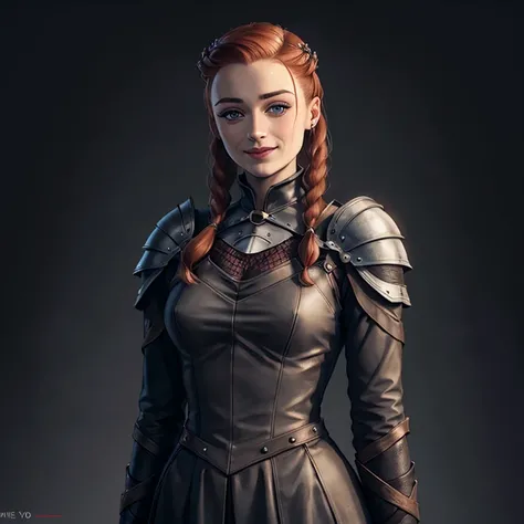 Sansa Stark, detailed shoulders, mysterious smile