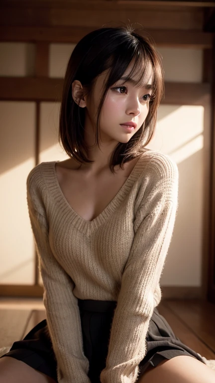 8k, Best Quality, live-action, Intricate details, Super detailed, 超High resolution, Depth Field,(photoRealistic,Realistic:1.2),masterpiece,4K,High resolution, Best Quality, One girl, (Very beautiful face),Japanese, Detailed skin, (Cinematic Lighting), clav...