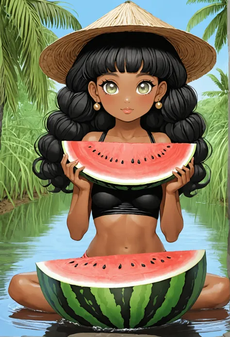 Gyaatt buutty girl black with water melon 