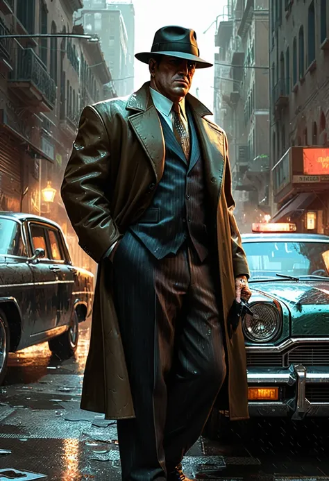 Mafia Boss, by craig mullins.
full body, best quality, masterpiece, intricate details, ultra-detailed