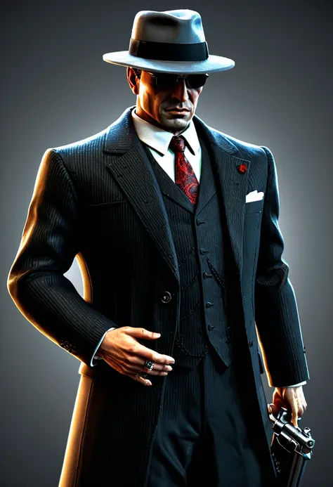 Mafia Boss, by ruan_jia.
full body, best quality, masterpiece, intricate details, ultra-detailed