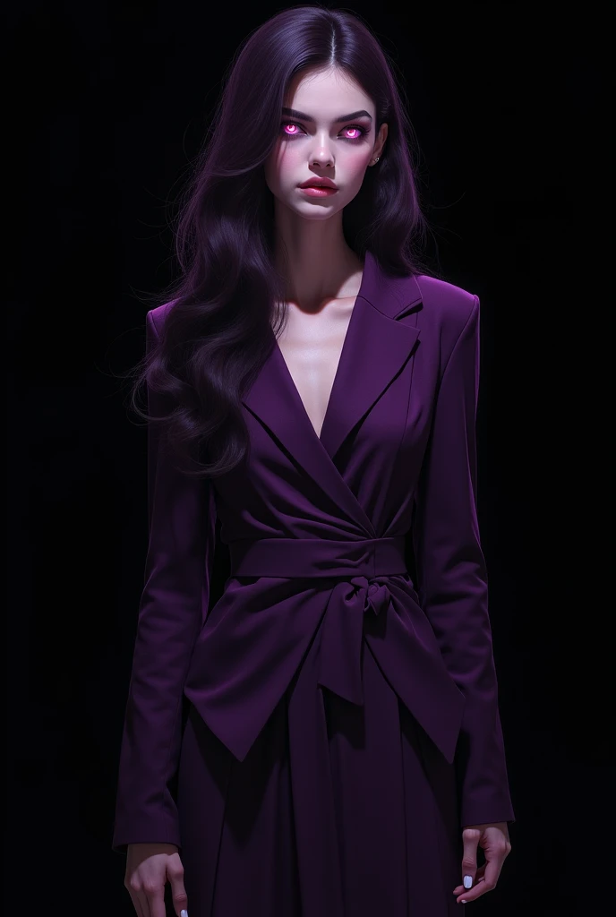 in style of Carolina Herrera-【Gorgeous clothing designer】-, in style of Catherine Hyde-【Unique blurry style】-, in style of Charline von Heyl 1 girl, character concept design, half body, gravure_pose, black background, (extreme shadows:1.6), (extreme dark:2...