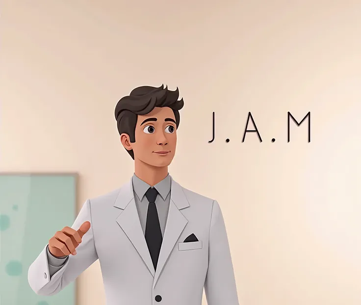 A logo with the letters J.a.m