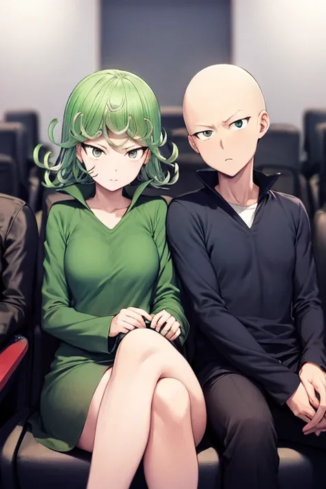 Tatsumaki, with saitama, date, in the cinema