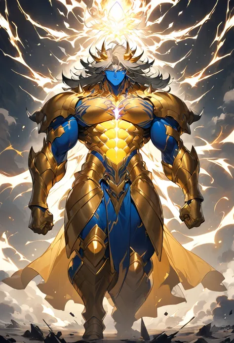 appearance: kainoa is a titan about 3 meters tall, with a very intimidating appearance. his body is covered in golden armor, wit...