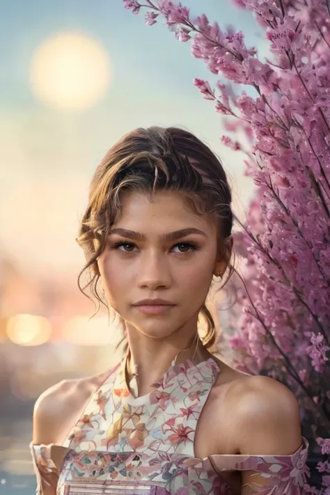 (zendaya:1.3) "painted, a beautiful young girl, she bursts into tears", the most emotional scene, Watercolor, trending on artstation, sharp focus, studio photo, intricate details, highly detailed, by greg rutkowski, ((medium shot:1.4))