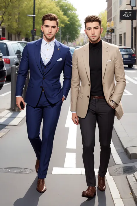 Handsome men ,street