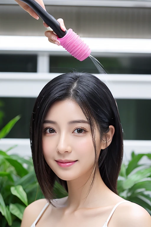 Facial wash commercial、３０Generation of women、One person、Black Hair、Japanese、Clean and fresh、Transparent