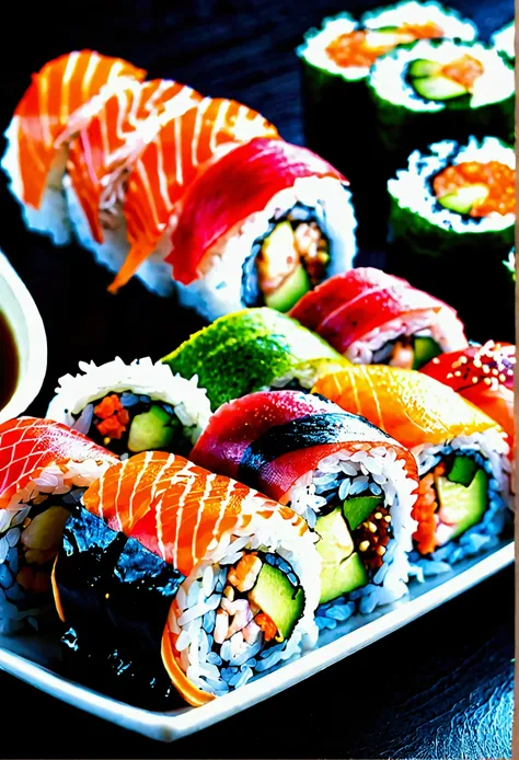 sushi rolls from the brand &quot;yobi do yobi&quot; are the perfect combination of fresh seafood, rice and original sauces. we o...