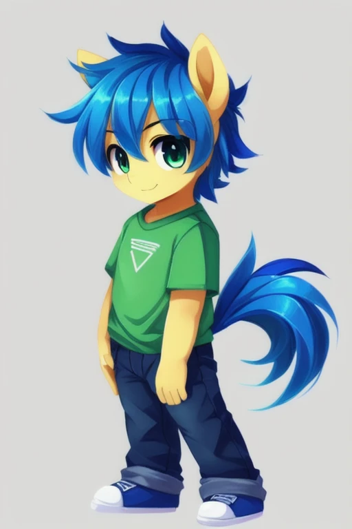 drawing of a boy with a green shirt and blue jeans, full body portrait of a short!, single character full body, !!full body portrait!!, official fanart, character full body portrait, full body character portrait, full body illustration, fullbody portrait, ...