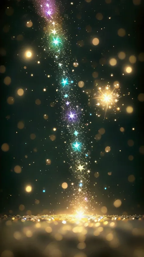 stars and glitter、mysterious and dreamy design