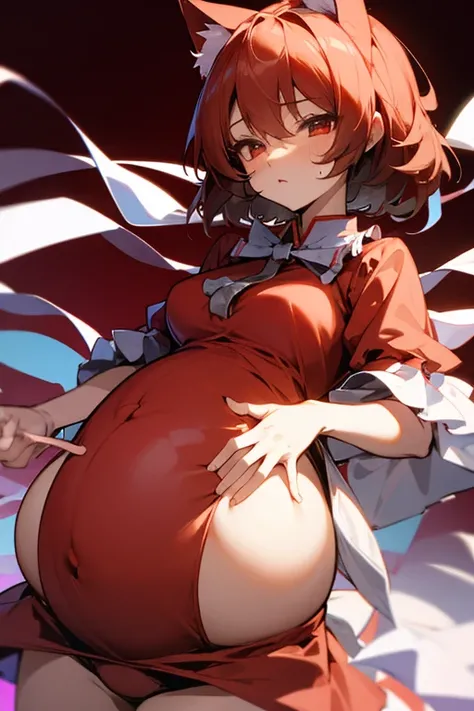 Touhou Project Kaen Neko Rin Pregnant Woman