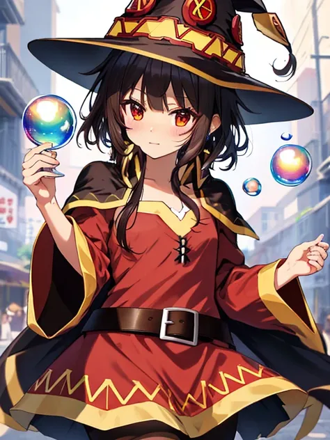 Soap bubbles, 沢山のBubble, Bubbleまみれ, Bubble, masterpiece, (Megumin), UHD, retina, masterpiece, accurate, anatomically correct, textured skin, super detail, high details, high quality, best quality, highres, 8k