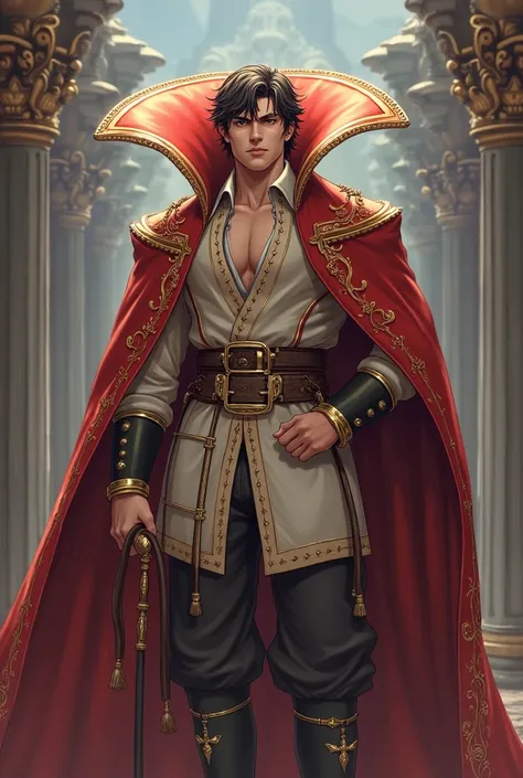 Fire Emblem Prince wearing a Massive Popped Collar Polo with a collar so high its taller than his Girlfriend