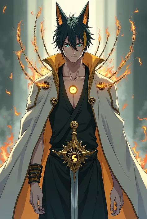 I want to you Creating Anime with Main Character Has Been Reincarnated, Uzumaki Naruto/Boruto Has Been Reincarnated As Ulquiorra Ciffer/Bleach and Morgoth/Lords Of The Rings, A mans With His Hair is Mix between Black and Blonde, the Mans eyes Combination w...