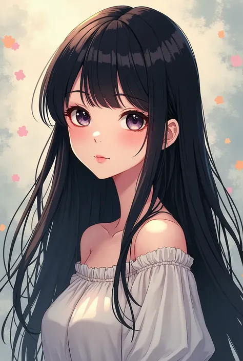 girl, black hair, manhwa.