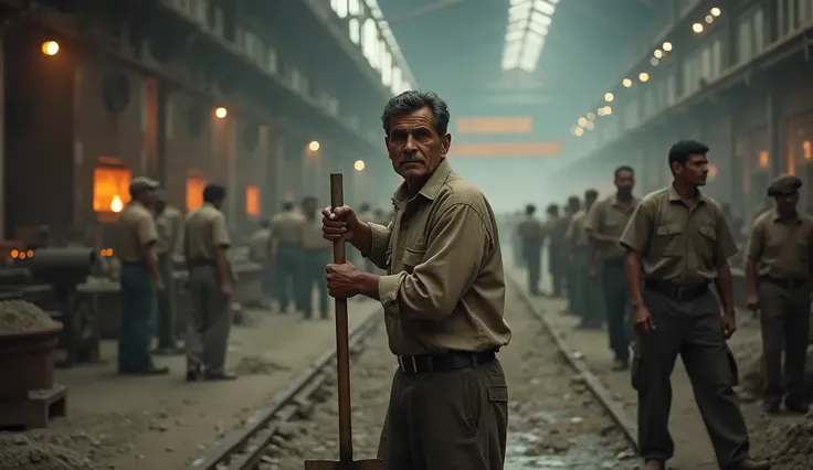 "Transport yourself to the shop floors of Tata Steel in 1962. Ratan Tata, in his early 20s, works alongside laborers, shoveling limestone and learning the tough realities of manufacturing. His humility and hands-on approach in this scene highlight the impo...