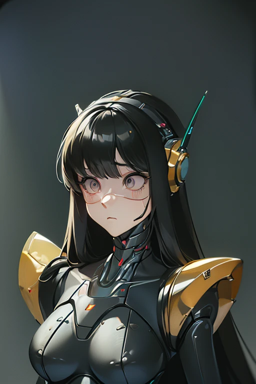 (masterpiece),(Highest quality),(Super detailed),(Best illustrations),(Best Shadow),(Absurd),(Detailed Background),(so beautiful), 16K, 8K, 4K,(Best Shadow),robotization,woman ,big bust,Robot Joint ,Metal skin,Black robot Suit,long hair,a black robot suit ...