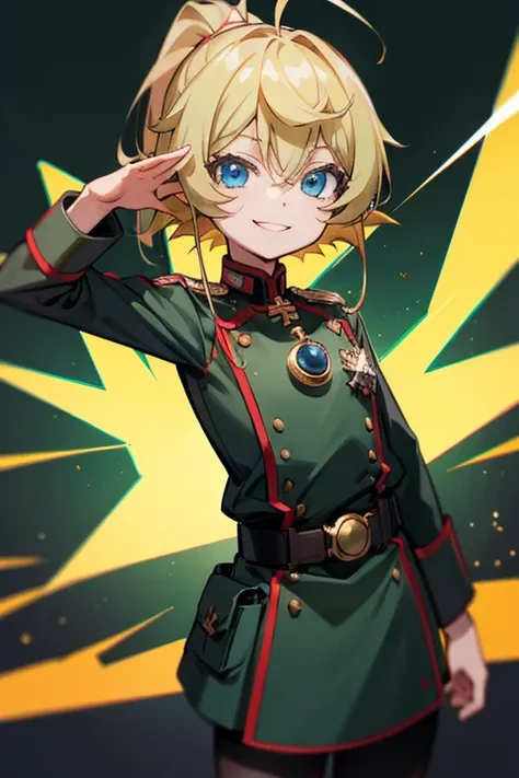 Tanya、girl、One person、small、small胸、、Wicked Smile、Highest quality、uniform、