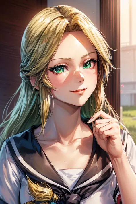 8k(Gal,Red lips)8k(((((High school girl,High school girl)))))8k((Anime Style,Green Eyes,左The depiction of the eyes is excellent,The depiction of the eyes is excellent))Green Eyes:1.３ :1.5 (Cute anime face) 8k((Cute anime face,Green Eyes,The depiction of th...