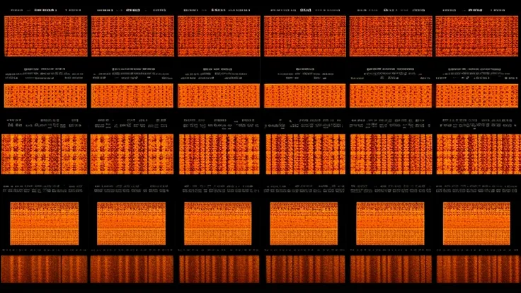 Autostereogram, stereogram, Orange image