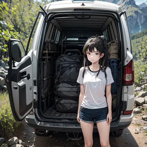 i am really admire this girl, because she has the guts to adventure in a remote area, and going to solo camping, she will not sc...