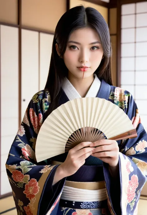 Raw photo, ((8k, masterpiece, best quality, ultra high res:1.2)), super detail, (sharp focus:1.3), (realistic, photo-realistic:1.37), BREAK beautiful Japanese girl, 20 yo, (black hair, very long hair, straight hair, hime cut:1.2), black eyes, fair skin, an...