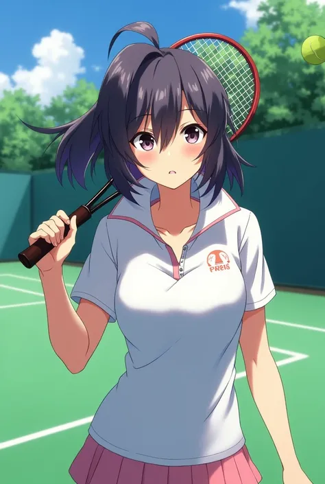 Fire Emblem, Lucina wearing a Massive Popped Collar Polo while playing Tennis