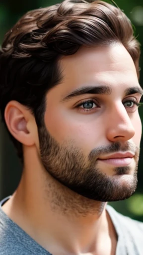 A 30 year old Jewish man with focus on his face