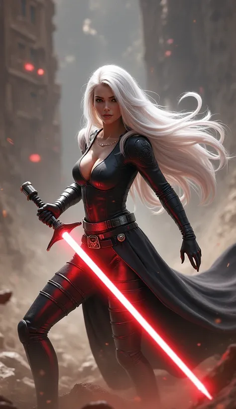 Star Wars Character, woman, Big Tits and Juicy Ass, realistic, sexy, High Sharpness, Maintain Original Appearance, dominating pose