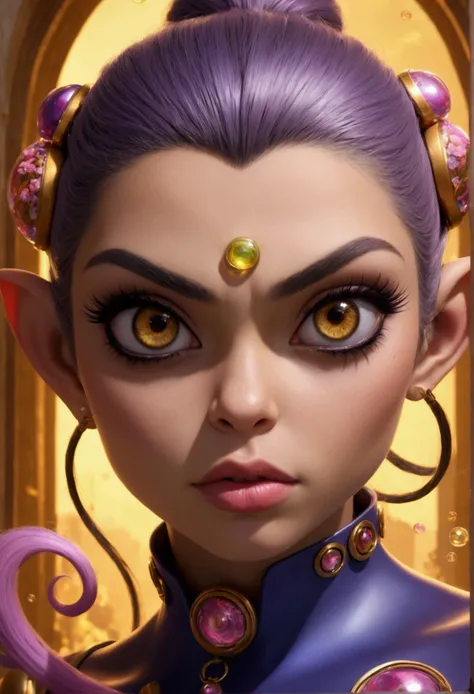 1girl, 3girls, detailed face, beautiful detailed eyes, beautiful detailed lips, extremely detailed eyes and face, long eyelashes, grown up, age 25, giga busty, gorgeous ass, Blossom, Bubbles, Buttercup, evil genius cyborg monkey, Mojo JoJo, New York City, ...