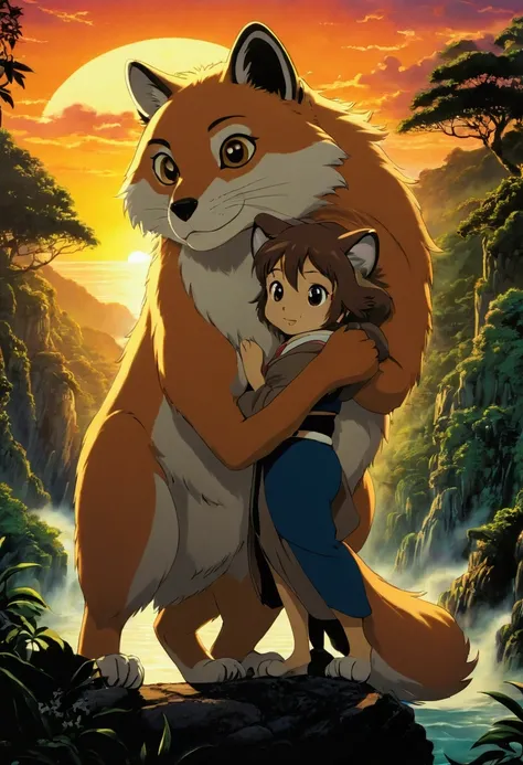 2000 DVD poster art for a romantic movie named "Loventura", kemono,top quality, highres, High-quality illustrations, unparalleled masterpiece, cinematic lighting,