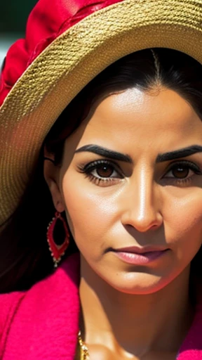 A Spanish woman with focus on her face