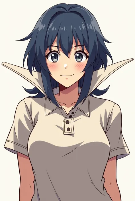 Fire Emblem Lucina wearing a Massive popped collar polo being a douchebag