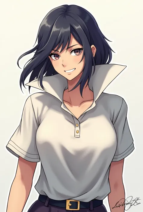 Fire Emblem Lucina wearing a Massive popped collar polo being a douchebag