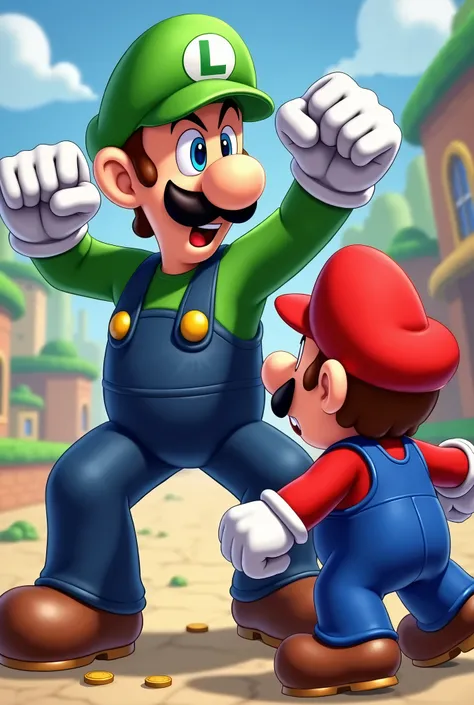 Make Luigi Punch Mario