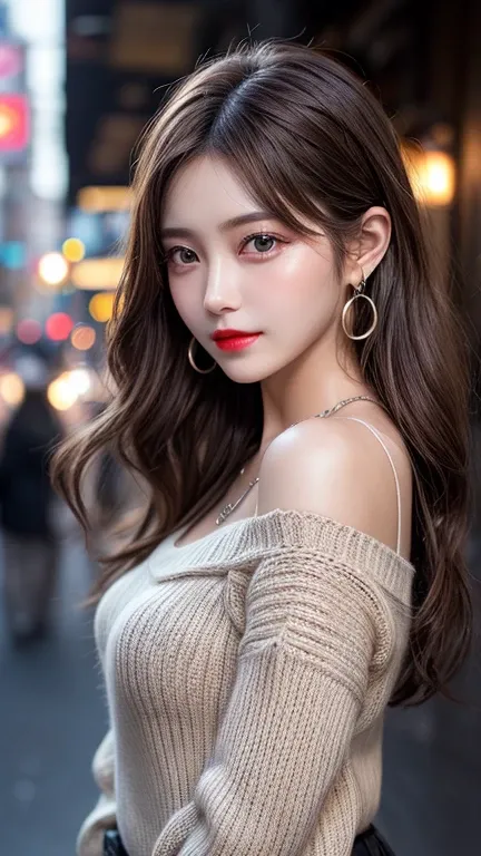 Urban beautiful girl college student, masterpiece, light makeup, Red lips, Silver Hair, Gaudy long hair, Street Background, beautiful, elegant. More about Span, Master Works, Authentic texture, Cinematic Lighting Realism, Perfect job, 16k, High resolution,...