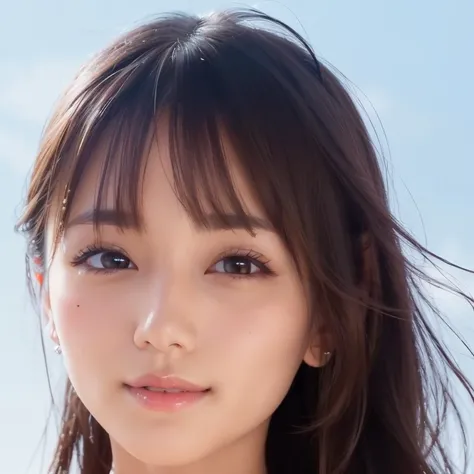 (high resolution:1.5), (masterpiece:1.5), very detailed, best quality, 8k, ((1 girl)), (Cute Japanese woman), cute 24 beauty, (medium breasts:1.5), detailed face, Beautiful and elegant face, cute face, (Round face:1.4), thin lips, natural bangs, arched eye...