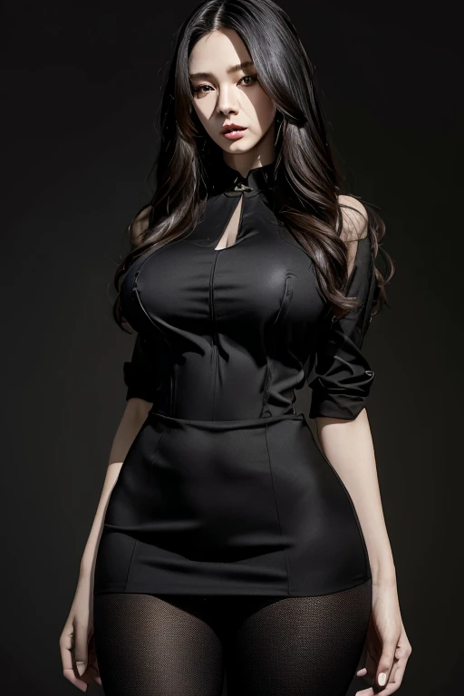 4k, masterpiece, high resolution, 3D art style, 1girl, mature, Long hair, slender hips, thick thighs, huge breast, city , body goals , SoloHigh Details, Super Detailed, Textured Skin, Super Detailed, High Quality, Black hair

(( Dress))
Shirt, Skirt, Short...