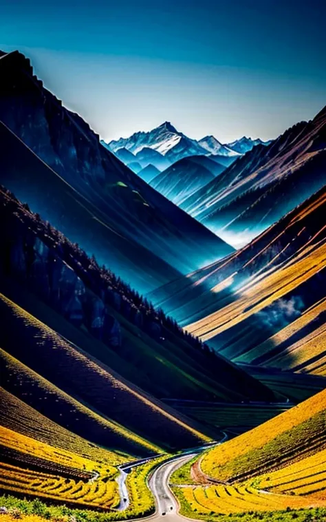 1 image。Photographs capturing the spectacular scenery of nature。Majestic mountain ranges、Vast land、Deep valleys etc.、Expressing the overwhelming power of nature。Shoot compositions and scenes that make you feel the smallness of humans。