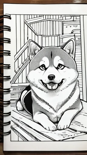 Shiba Inu、Coloring book