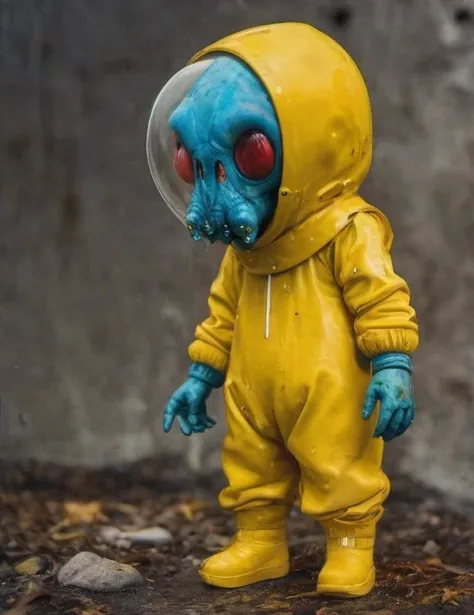 8K, ARTISTIC photogrAphy, best quAlity, mAsterpiece: 1.2), A (potrAit:1.2) Don Bluth Style ASTRONAUT Cthulhu yellow Toon Doll, full body RAW candid cinema, cyan hair, 16mm, color graded portra 400 film, remarkable color, ultra realistic, sad admosphere, da...