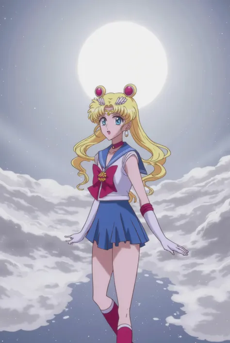 (masterpiece, Best quality:1.2),Sailor Moon， 1 girl, solitary
